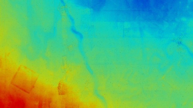 Visualisation of a digital terrain model of the ancient uigur capital Qara Balgasun, Mongolia