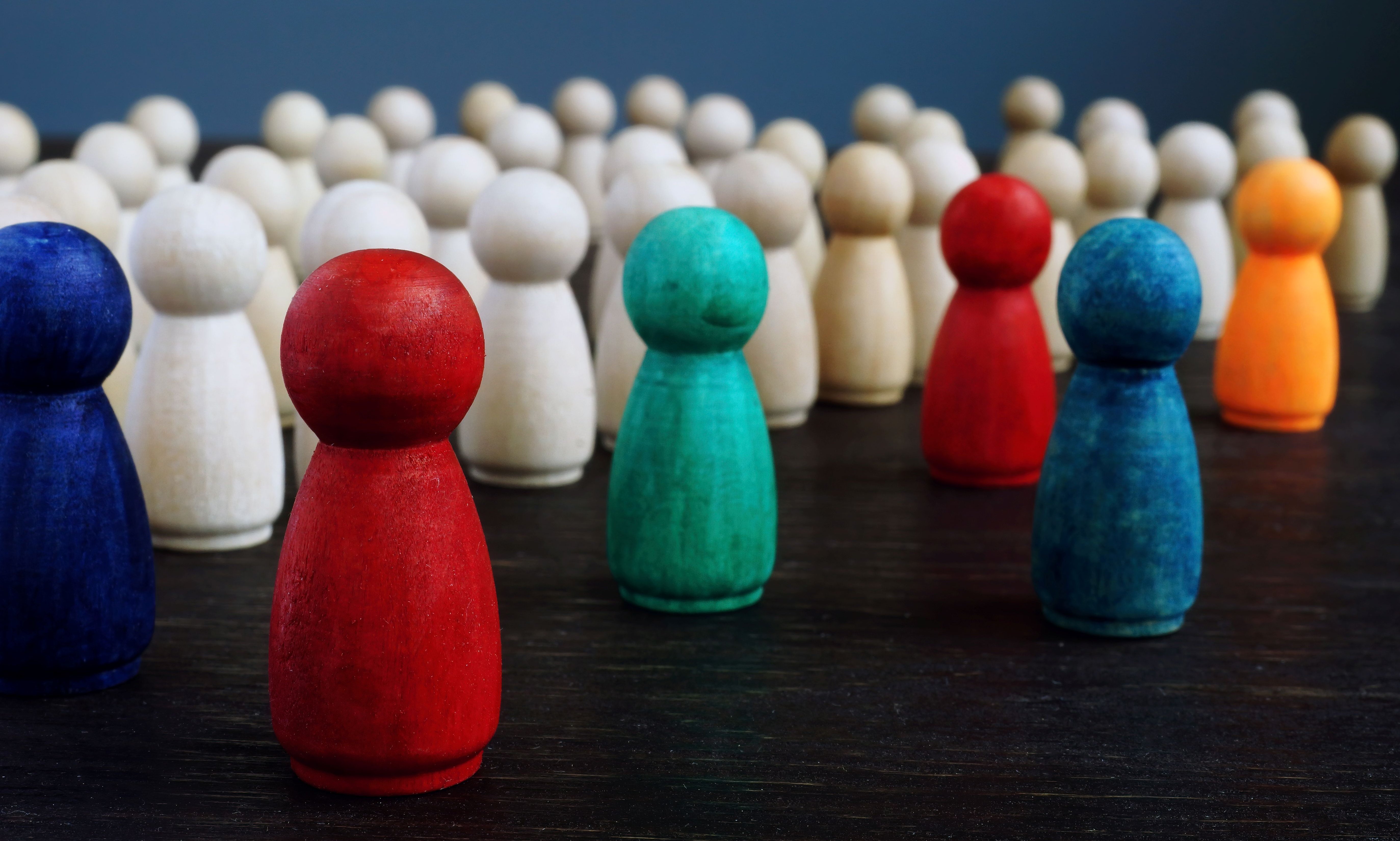 Bunte Spielfiguren