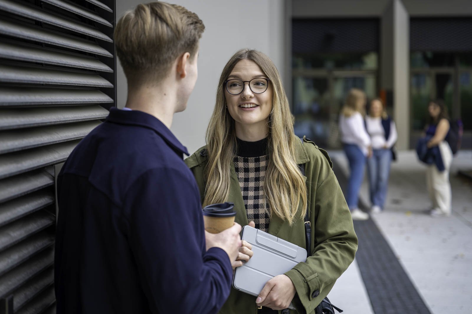 Studierende im Gespräch