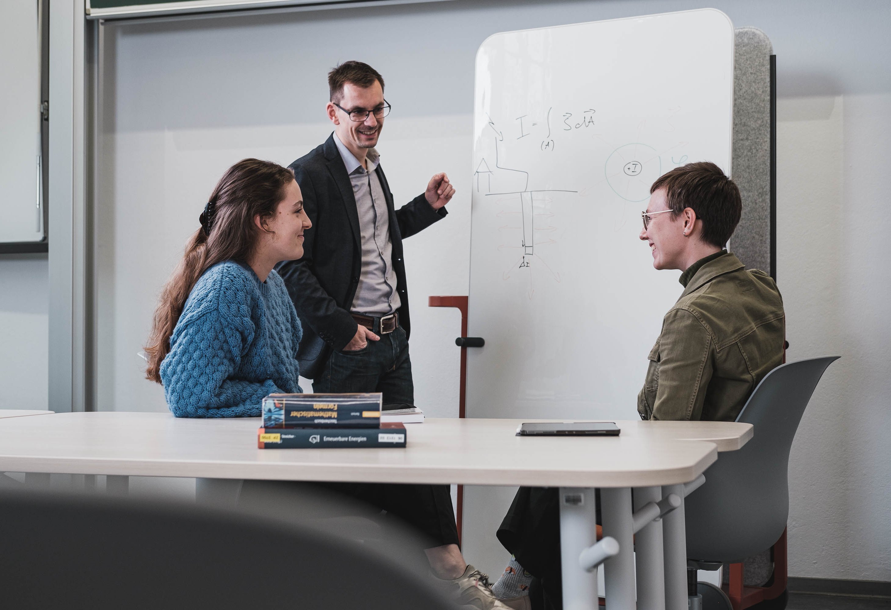 Professor und Studierende