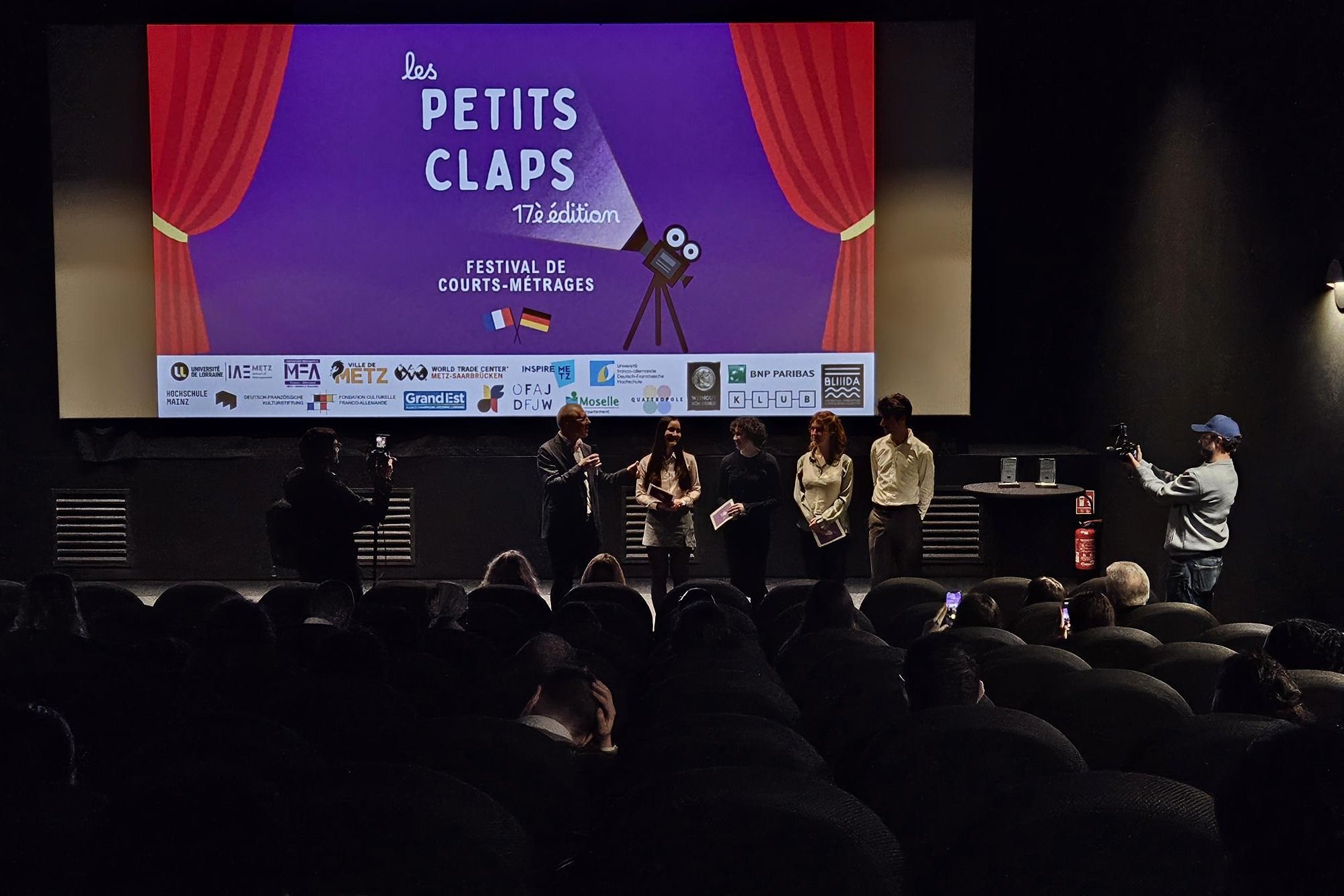 KInoleinwand mit Publikum, Deutsch-Fransische Kurzfilme