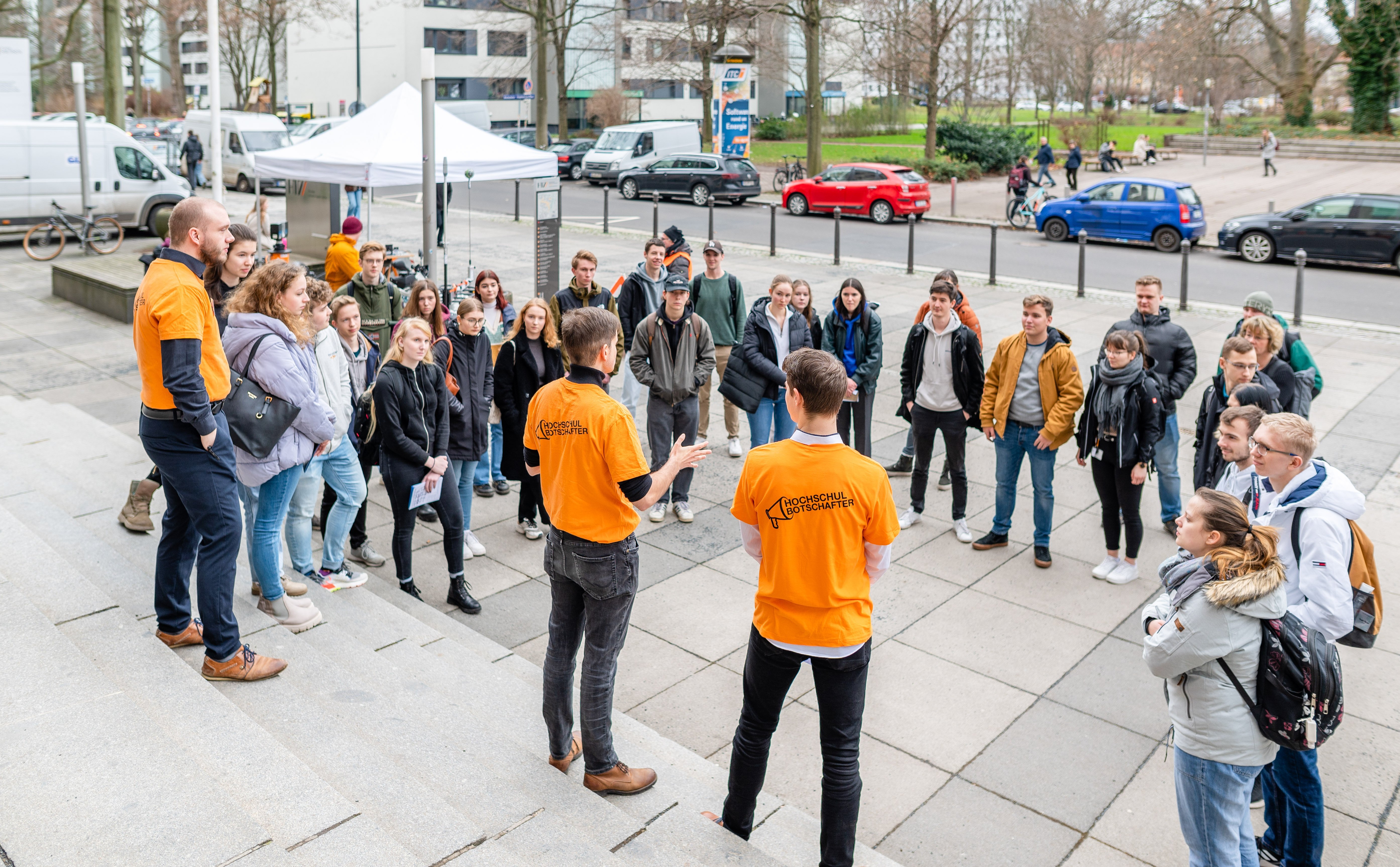 Study Guides bei einer Campustour