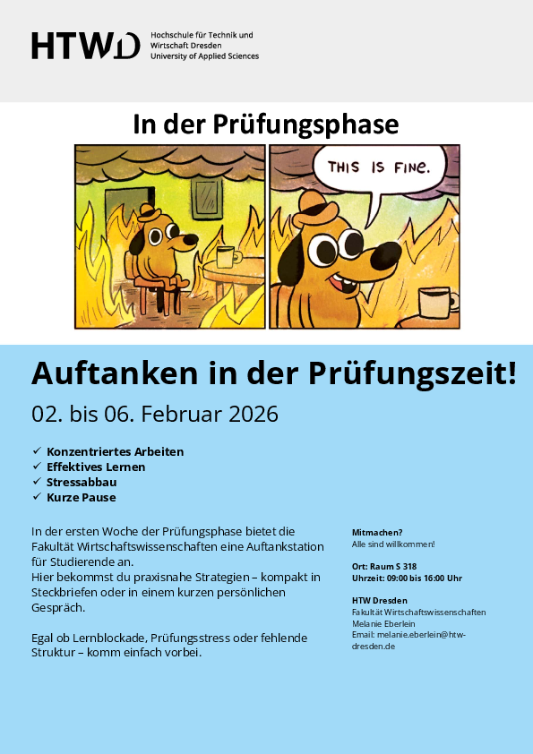 Auftanken in der Prüfungszeit