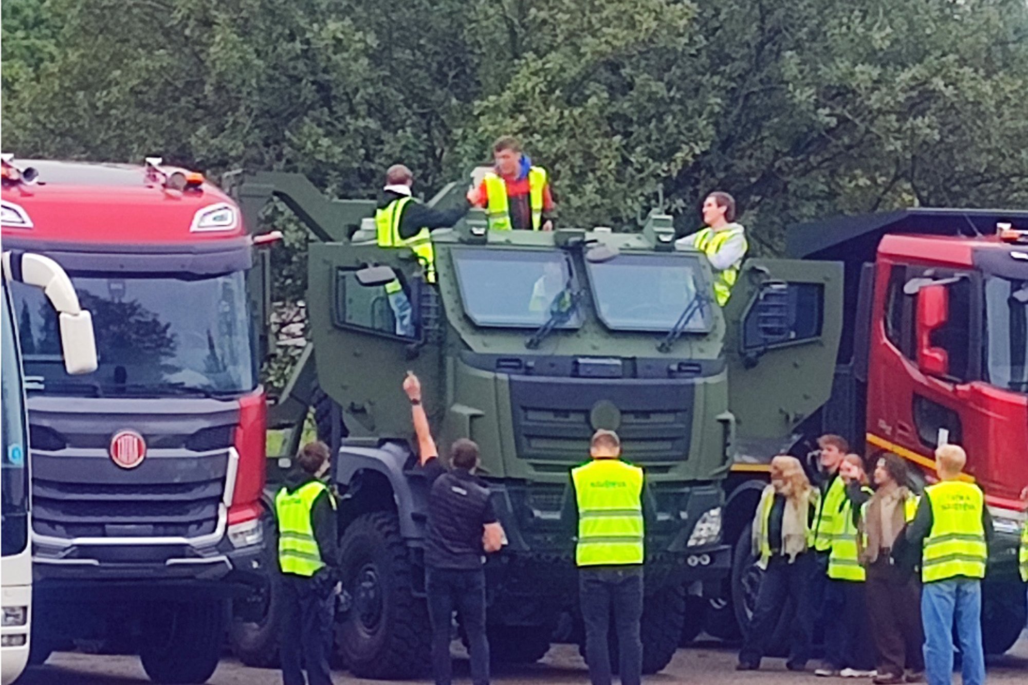 Tatra-Werk-Fahrzeugpräsentation