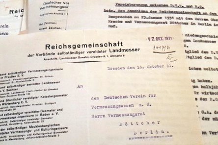 Vortrag: 100 Jahre Reichsgemeinschaft der Verbände selbständiger vereideter Landmesser