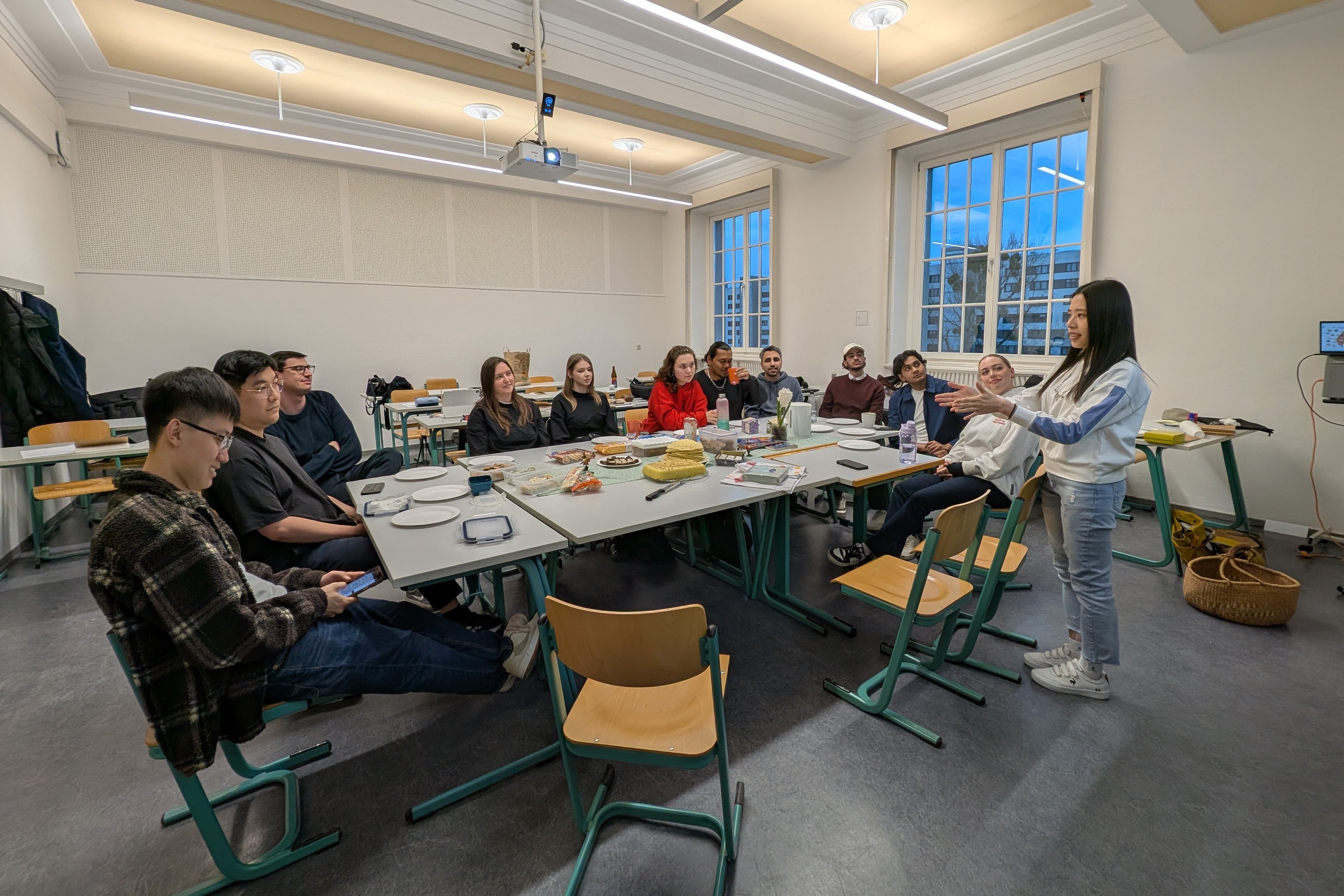 Studierende tauschen sich aus