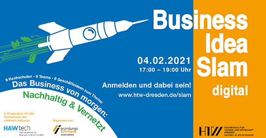 Ansicht Flyer Business Idea Slam