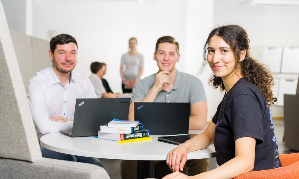 Studierende im Austausch