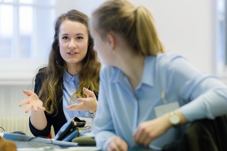 Studierende im Austausch