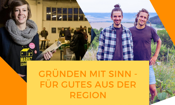 Grafik "Gründen mit Sinn für Gutes aus der Region"