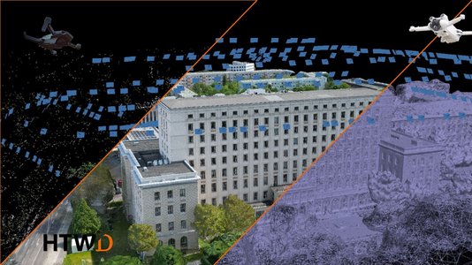3D-Modellierung des Zentralgebäudes der HTWD