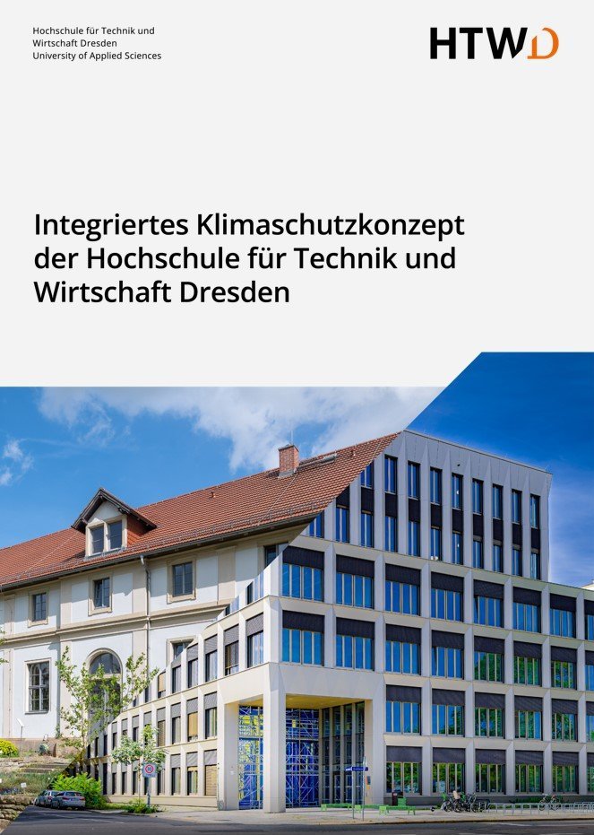 Titelbild des integrierten Klimaschutzkonzeptes der HTWD
