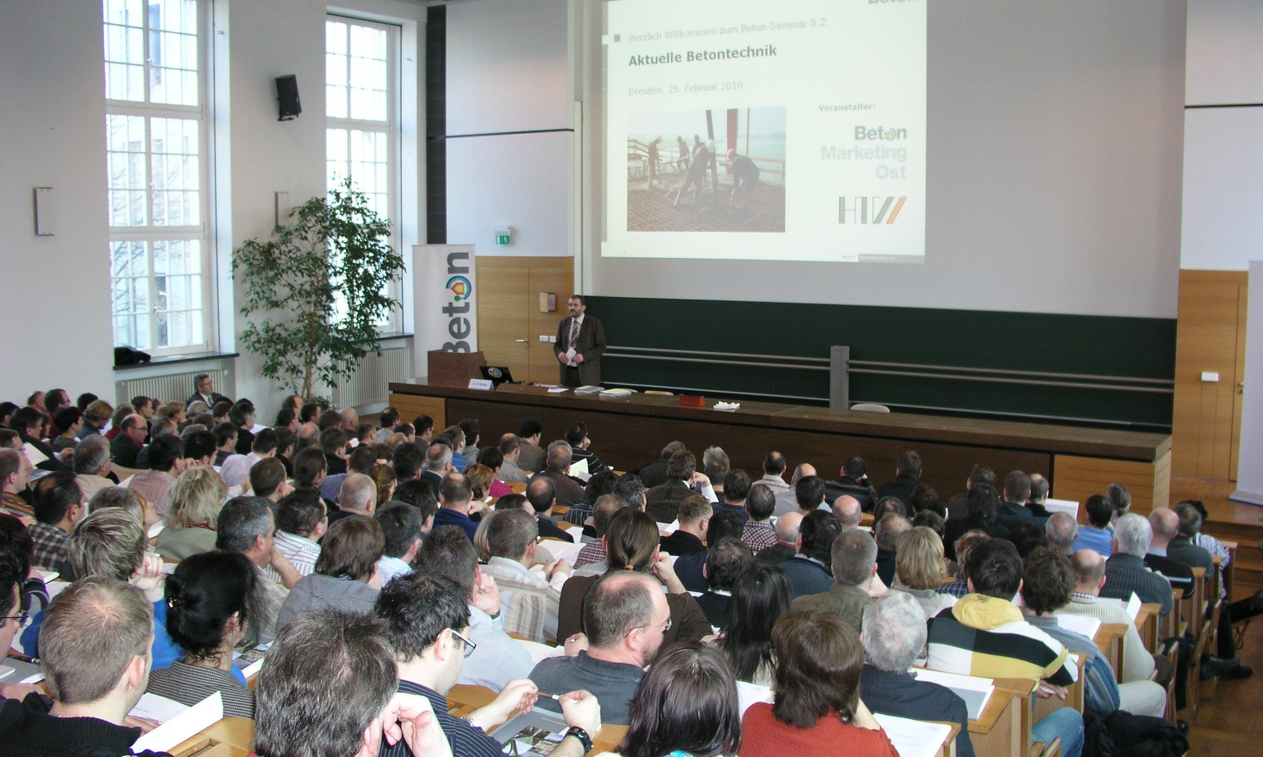 Betonseminar im Audimax