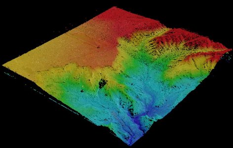3D point cloud from stereo satellite data of La Paz